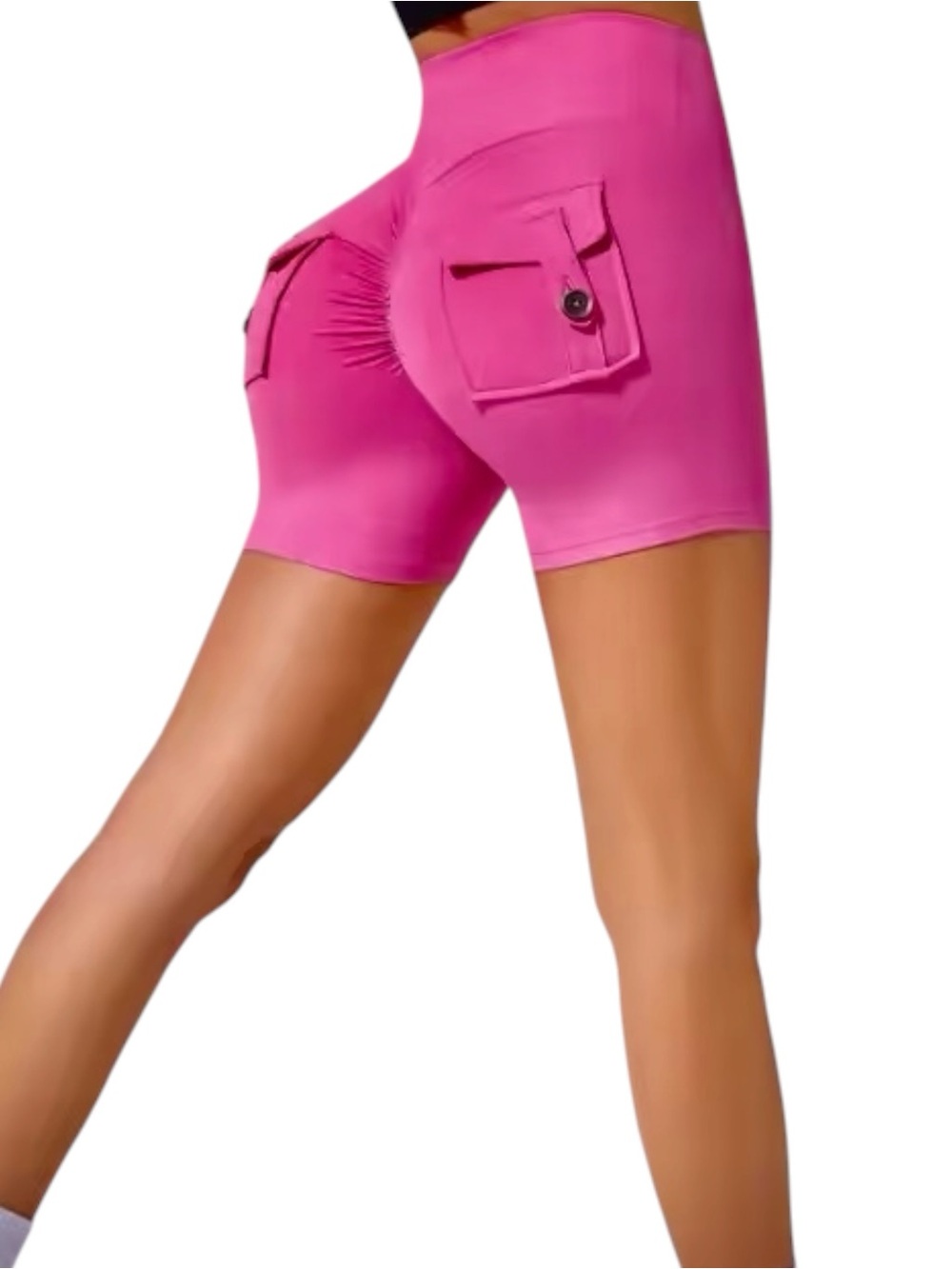 Firmabs High Waist Cargo Shorts size Medium in Fuchsia Pink